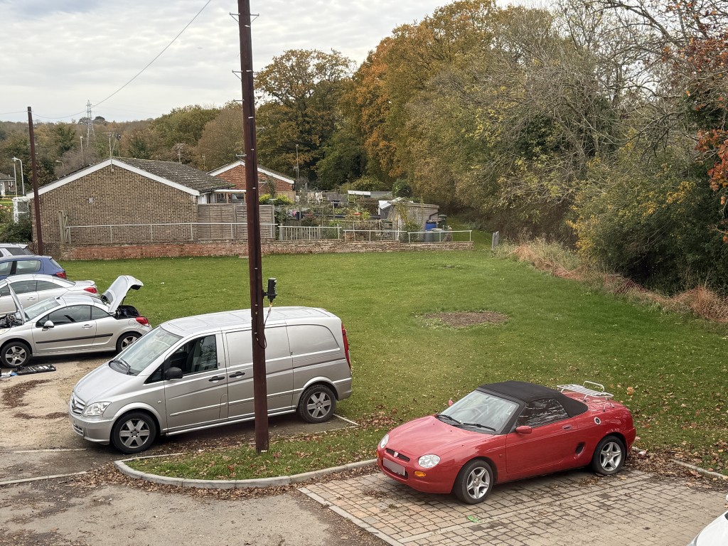 Lot: 58 - LAND WITH PLANNING FOR SEVEN AFFORDABLE HOMES ARRANGED AS SIX FLATS AND DETACHED BUNGALOW - View of Plot
